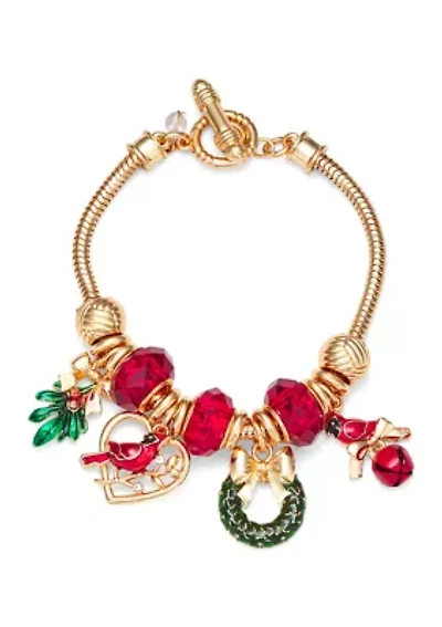 Cardinal Charm Bracelet