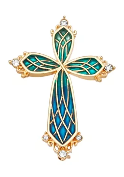Multi Holiday Cross Pin