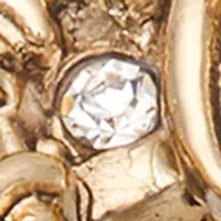 Gold Tone Purple Nativity Pin