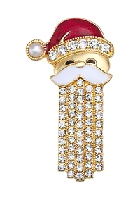 Gold Tone Santa Pin 