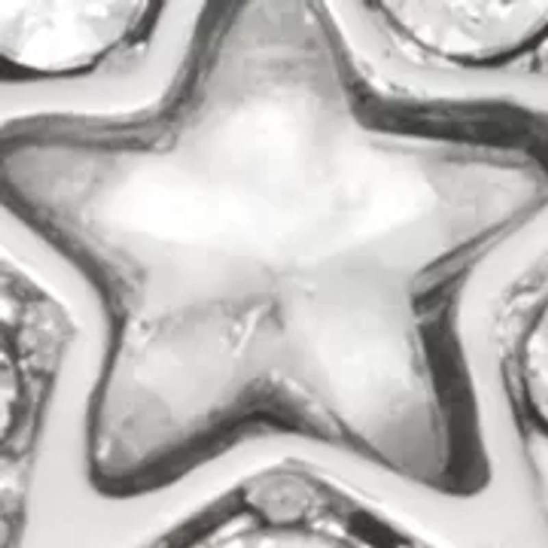 Silver Crystal Snowflake Pin - Boxed