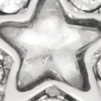 Silver Crystal Snowflake Pin - Boxed