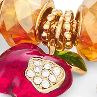 Gold Tone Autumn Slider Bracelet