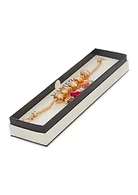 Gold Tone Autumn Slider Bracelet