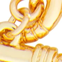 Gold Tone Orange Pumpkin Slider Bracelet