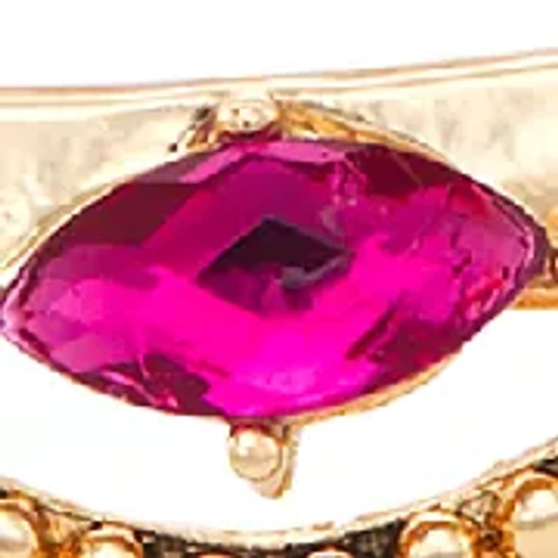 Gold Tone Tea Time Bangle Bracelet