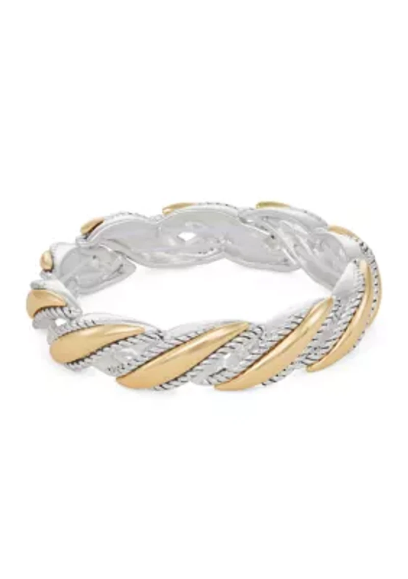 Two Tone Stretch Bracelet