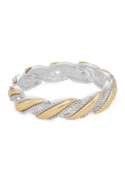 Two Tone Stretch Bracelet