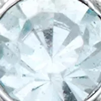  Blue Crystal Cross Pin