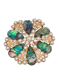 Multi Stone Boxed Pin