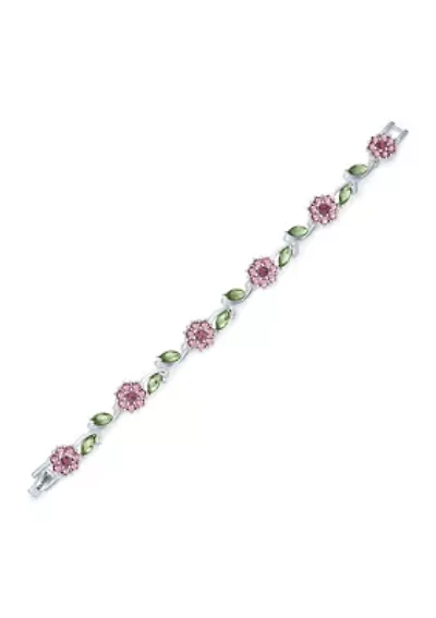Flower Tennis Bracelet