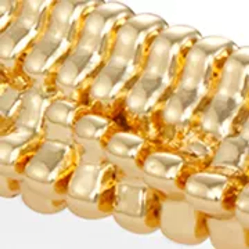 Lace Hinge Gold Tone Bracelet