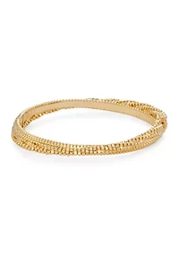 Lace Hinge Gold Tone Bracelet