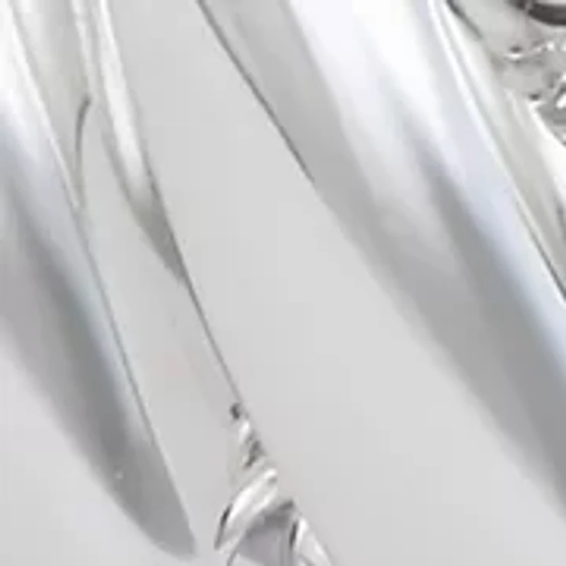 Silver Tone Pattern Stretch Bracelet