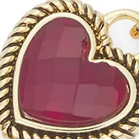 Red Heart Gold-Tone Flex Bracelet