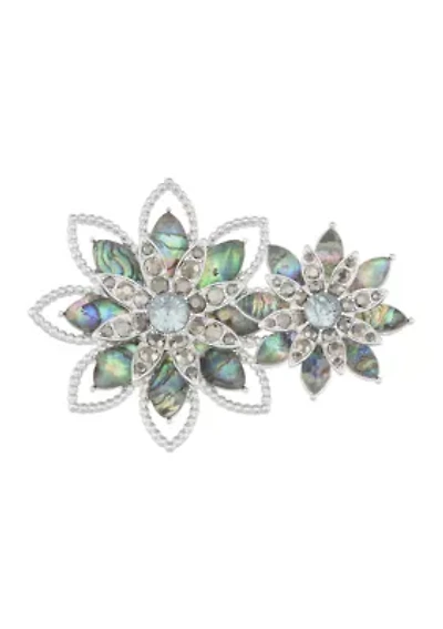 Abalone Flower Pin