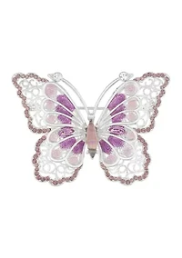 Crystal Butterfly Pin