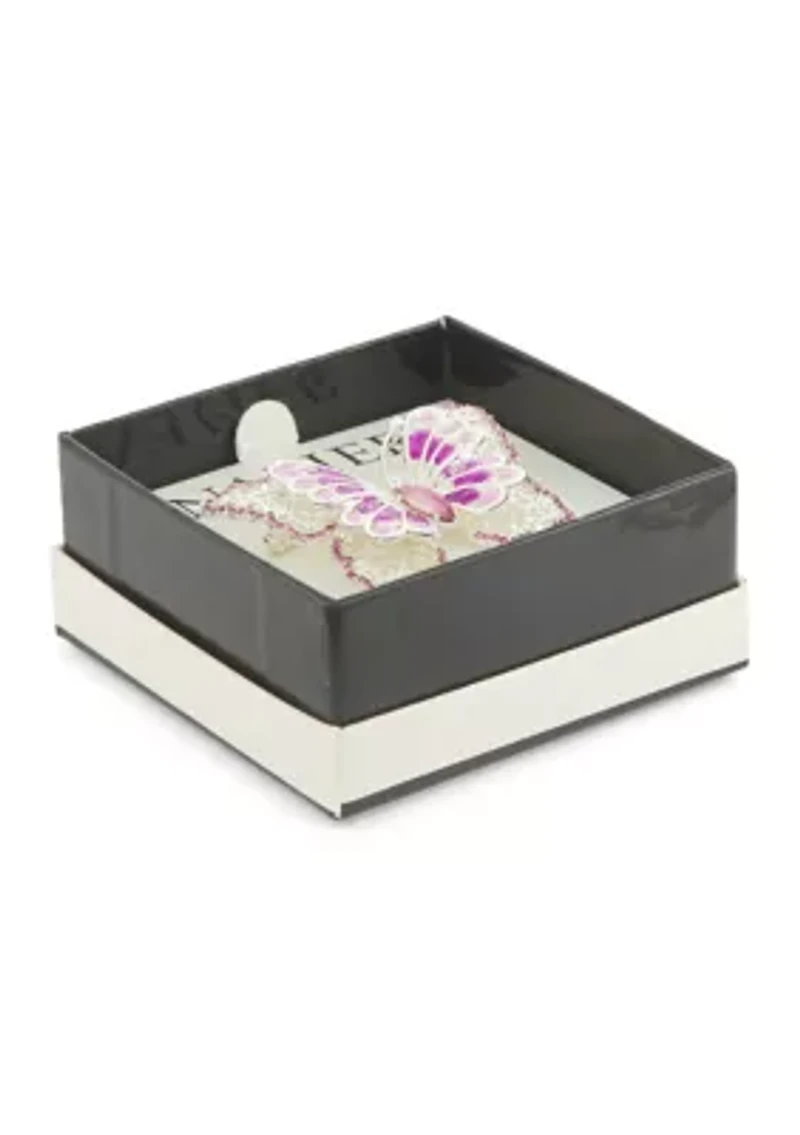 Crystal Butterfly Pin