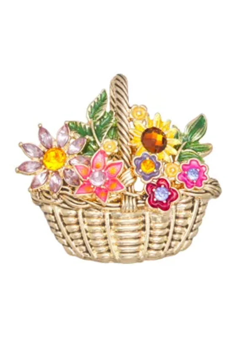 Flower Basket Pin