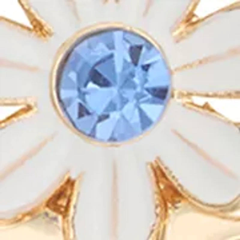 Crystal Flower Umbrella Pin 