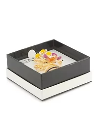 Crystal Stone Flower Pin 