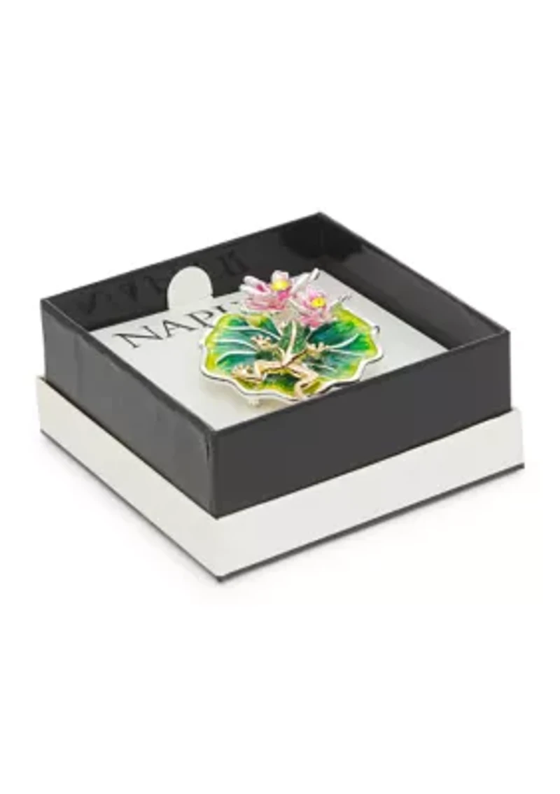 Frog Flower Pin