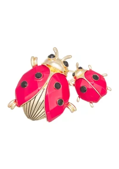 Red Ladybug Pin Boxed