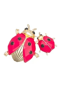 Red Ladybug Pin Boxed