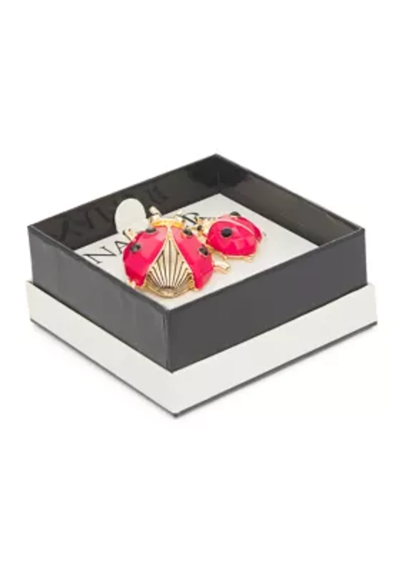 Red Ladybug Pin Boxed