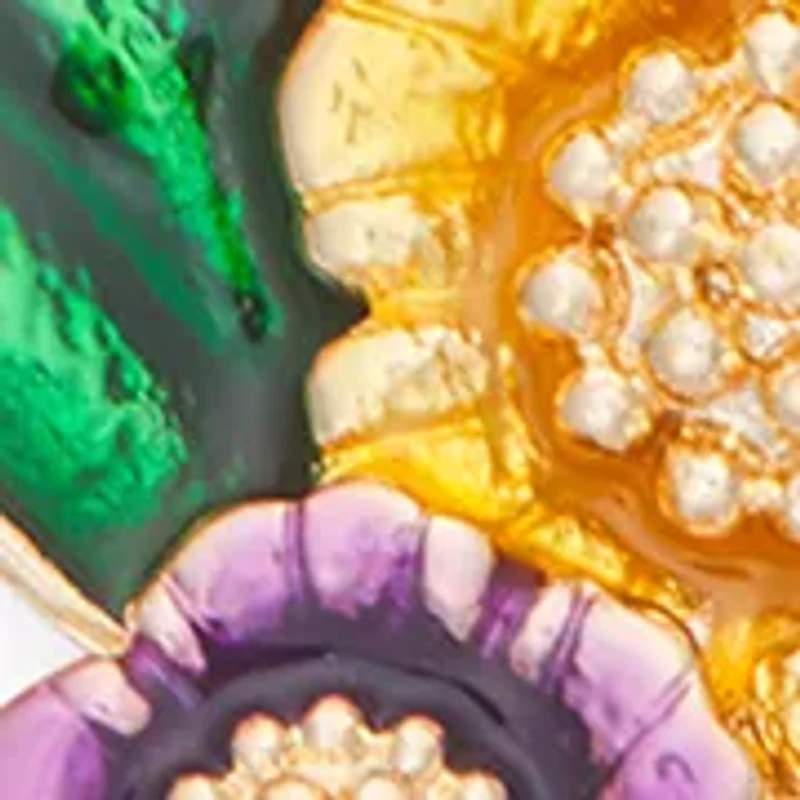 Flower Charm Slider Bracelet