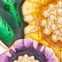 Flower Charm Slider Bracelet