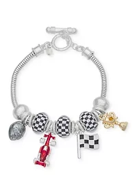 Racing Charm Slider Bracelet