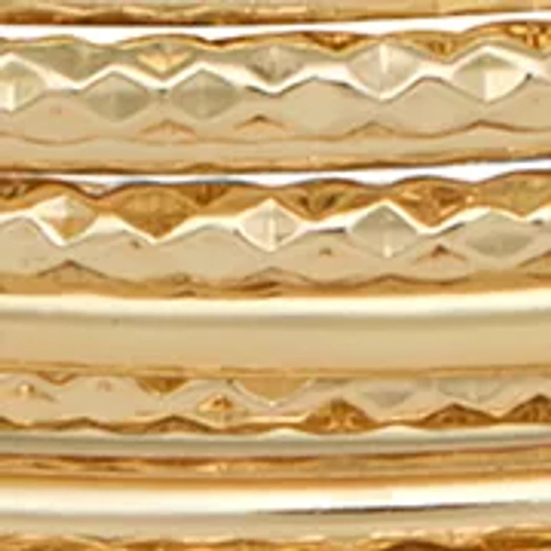  Golden Orbit Bangle Bracelet Set