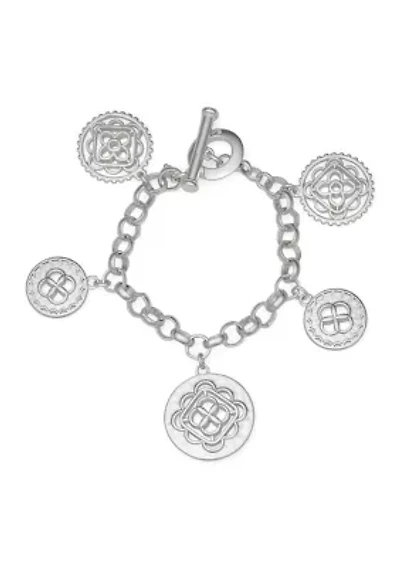 Coin Charm Flex Bracelet
