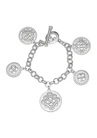  Coin Charm Flex Bracelet