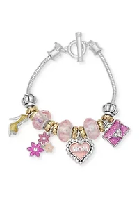 Mom Charm Slider Bracelet