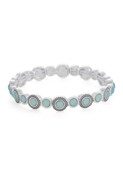 Stone Bangle Stretch Bracelet
