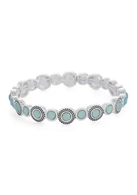 Stone Bangle Stretch Bracelet