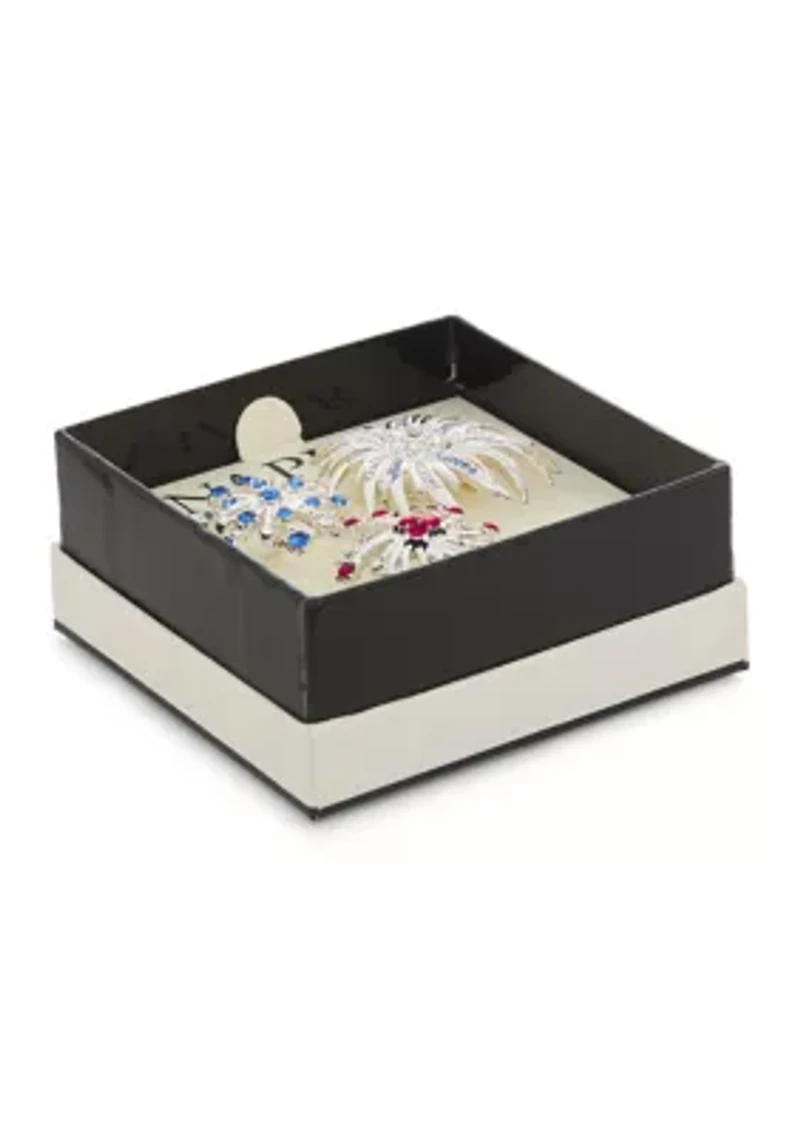 Crystal Fireworks Pin