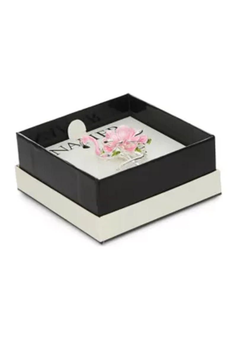 Flower Flamingo Pin