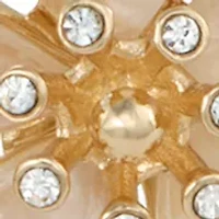 Crystal Flower Bangle Bracelet 