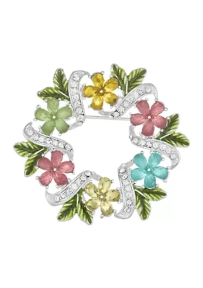 Flower Wreath Pin