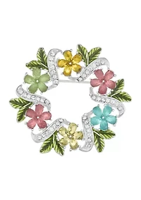 Flower Wreath Pin