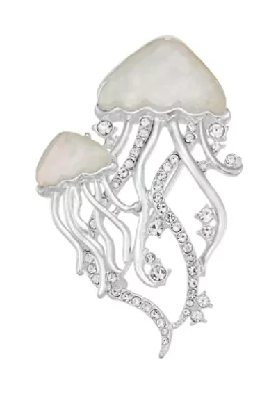 Jellyfish Crystal Stone Pin
