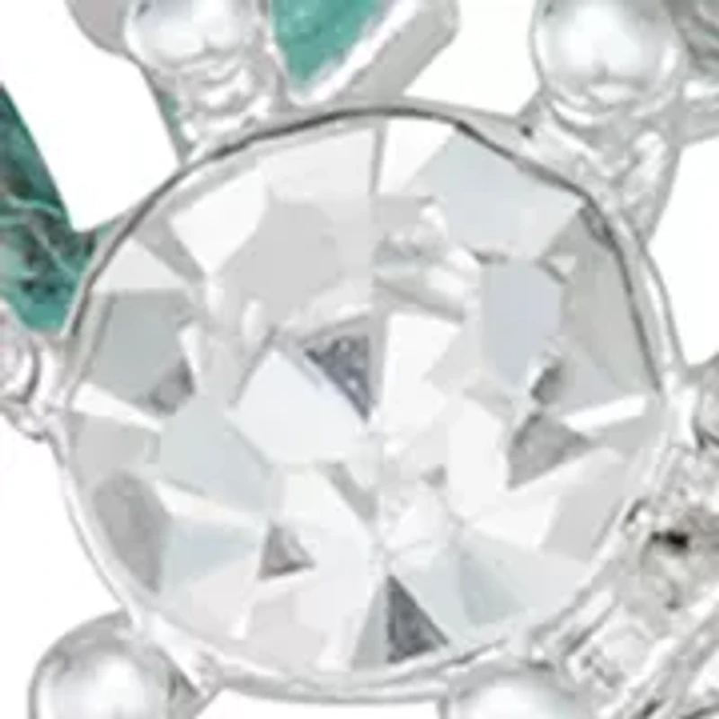 Blue Crystal Cluster Pin 