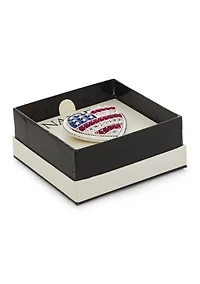 USA Heart Pin