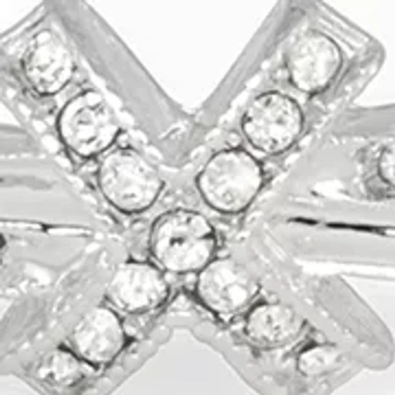 Crystal X Bangle Bracelet