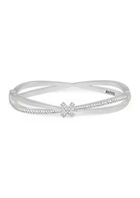 Crystal X Bangle Bracelet 