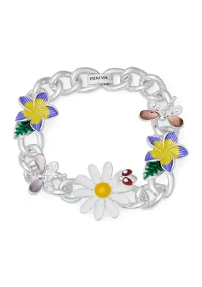 Multi Flower Flex Bracelet
