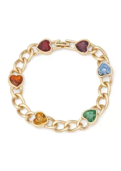 Rainbow Heart Flex Bracelet